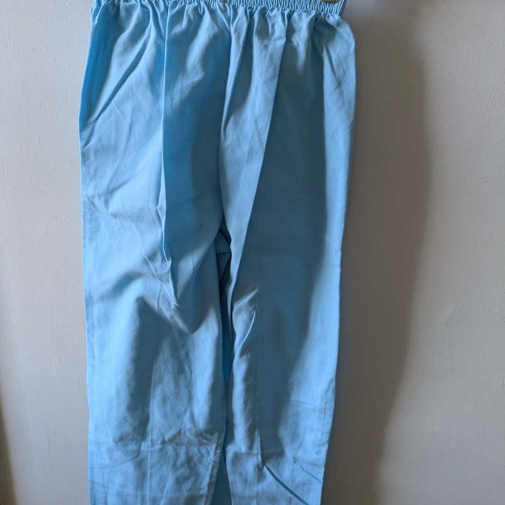 Vtg Women's Light Blue Jasco Brand Scrub Pants